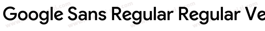 Google Sans Regular Regular Version字体转换